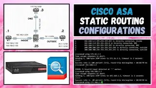 Configure Static Routing in Cisco ASA Firewall | ICMP Traffic | TCP Traffic