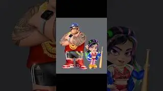 Wreck-It Ralph 2 - Vanellope Glow Up Into Bad Boy, Bad Girl - Cartoon Art