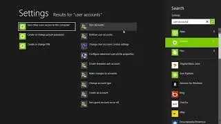 Windows 8 - How to Create a Password Reset Disk