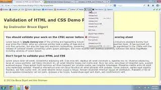 CTEC 122 - Installing the Web Developer Tools for FireFox