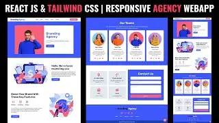 Build a Complete Responsive Agency Website with React JS & Tailwind CSS 🔥