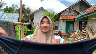 Romantisnya Pengantin Baru, Neng Punky Lagi Jemur Pakaian Suami Tercinta