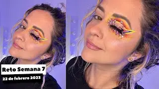 El reto de la semana 7: Maquillaje colorido con cristales