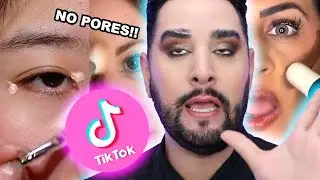 IVE HAD ENOUGH!! PRO MUA REACTS to TIKTOK hacks!!