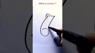 draw a little mouse with a few simple numbers