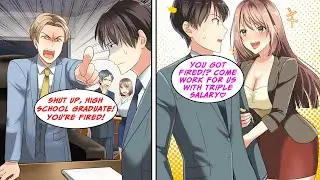 [Manga Dub] I was fired by the CEO's Son, then scouted by His rival's Beautiful Daughter