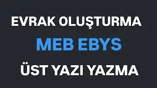 KISA ve ÖZ - MEB EBYS'den 