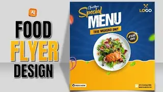 Learn How to Design Food Restaurant Flyer / Poster in Adobe Illustrator.