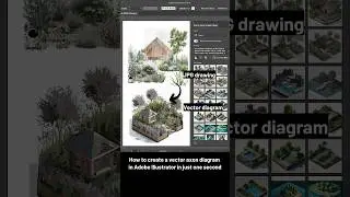Image to 3D vector diagram with #adobe AI. #architecture #aiarchitecture