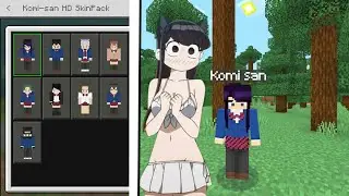 Minecraft PE: Komi-san Skinpack in MCPE 1.19