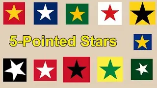 Country Flags That Feature 5-Pointed Stars