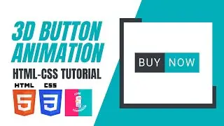 3D Button Hover Effects | 3D Button HTML CSS Animation