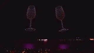 Bordeaux Fête le Vin le spectacle de drone orchestré par Dronisos