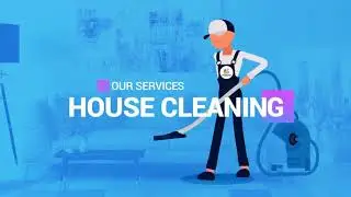 Edit Explainer Video  Cleaning Services After Effects Template