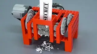 Shredding Paper with Lego Gears (ver 2)