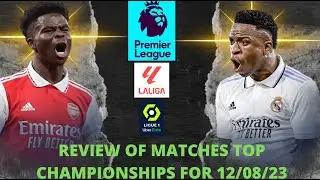 Review of the matches of the TOP Championships!!! Tour 1 #realmadrid #arsenal #psg
