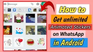 How to get unlimited animated WhatsApp stickers in android / WhatsApp animated stickers in android