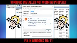 FIXED Windows Installer Not Working Properly SOLVED Windows 10/11  Service Missing
