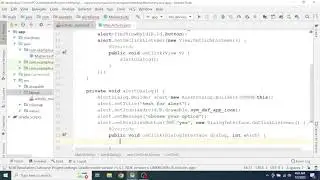Alert Dialog in Android programming