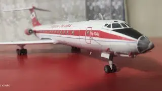 Моделирование! Сборка ту 134 из бумаги, картона