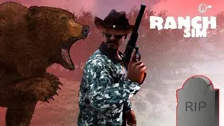НАЧАЛО СТРОЙКИ СОБСТВЕННОГО ДОМА!!! ВНЕЗАПНАЯ ВСТРЕЧА С МЕДВЕДЕМ!!! Ranch Simulator #2