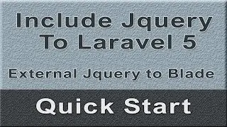 How to include external jquery file in laravel 5.3 | Laravel Tutorial