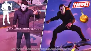 Fortnite MICHAEL MYERS Skin Bundle Gameplay & Item Shop!