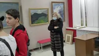 открытие персональной выставки члена Союза Художников России Исуфа Эркенова. Музей Ткаченко Нальчик