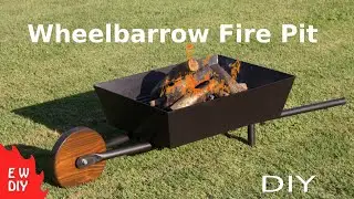 Wheelbarrow fire pit     { Patio heater, BBQ, Grill }