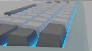 satisfying Keyboard in Blender 3D