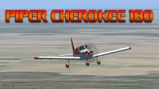 Landing the Piper Cherokee 180 at Sacramento Executive Airport in FSX