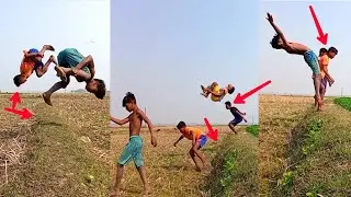 Running Ganar Backflip || flipper TiM my - Ajay flip channel