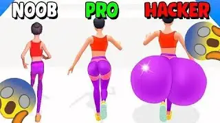 NOOB vs PRO vs HACKER in Twerk Race 3D | TwerK Runing.