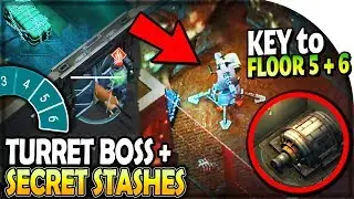 SECRET LOOT STASH + TURRET BOSS (KEY to BUNKER FLOOR 5 + 6) - Last Day on Earth Survival