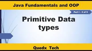 Java Fundamentals and OOP Part I (5 of 9) Primitive data types