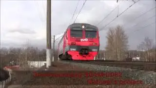 Электропоезд ЭД4М-0082 с приветливой бригадой, СПб / EMU ED4M-0082