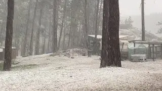 Major Hail Storm #weather #blackhills #southdakota