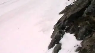 На перевал Учитель в снегоступах. Долина Актру.