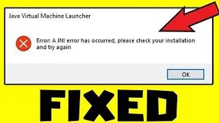 FIX Java Virtual Machine Launcher Minecraft Problem | A JNI Error has occurred Tlauncher
