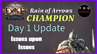 Disconnects & Twitch Issues - Day 1 Update Rain of Arrows Champion Path of Exile 3.22