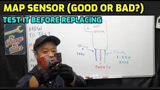 TEST BAD MAP SENSOR WITH A MULTIMETER (5V, SIGNAL, GROUND) P0107