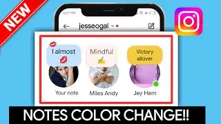 How to Change Color of Notes on Instagram 2024 | Change Instagram Notes Color 2024