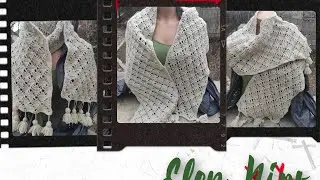 МК.Красивый шарф крючком