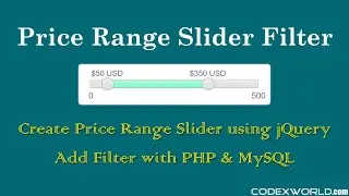 Price Range Filter with Slider in PHP using jQuery and Ajax