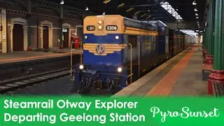 T356 The Otway Explorer Departing Geelong Station [CLIP]