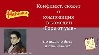 Конфликт, сюжет и композиция «Горе от ума»