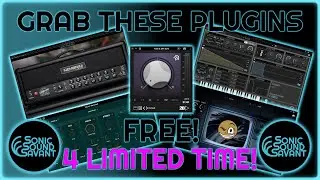 Free plugins! 5 SUPERB free things to grab!! limited time!! Amp, Synth, widener, bass synth, delay