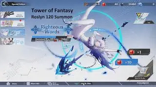 Tower of Fantasy - Roslyn f2p summon & testing
