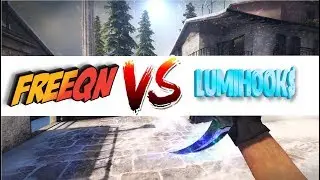 lumihook$ vs freeqn wingman 2v2 HvH | stupid hacker
