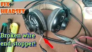 Fix Broken Headset Wire Stopper! [ DIY ]